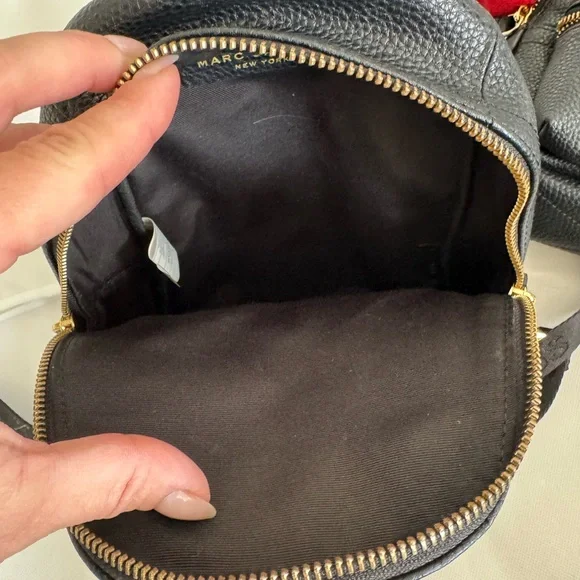Marc Jacobs Black and Gold Mini Backpack - Picture 7 of 11